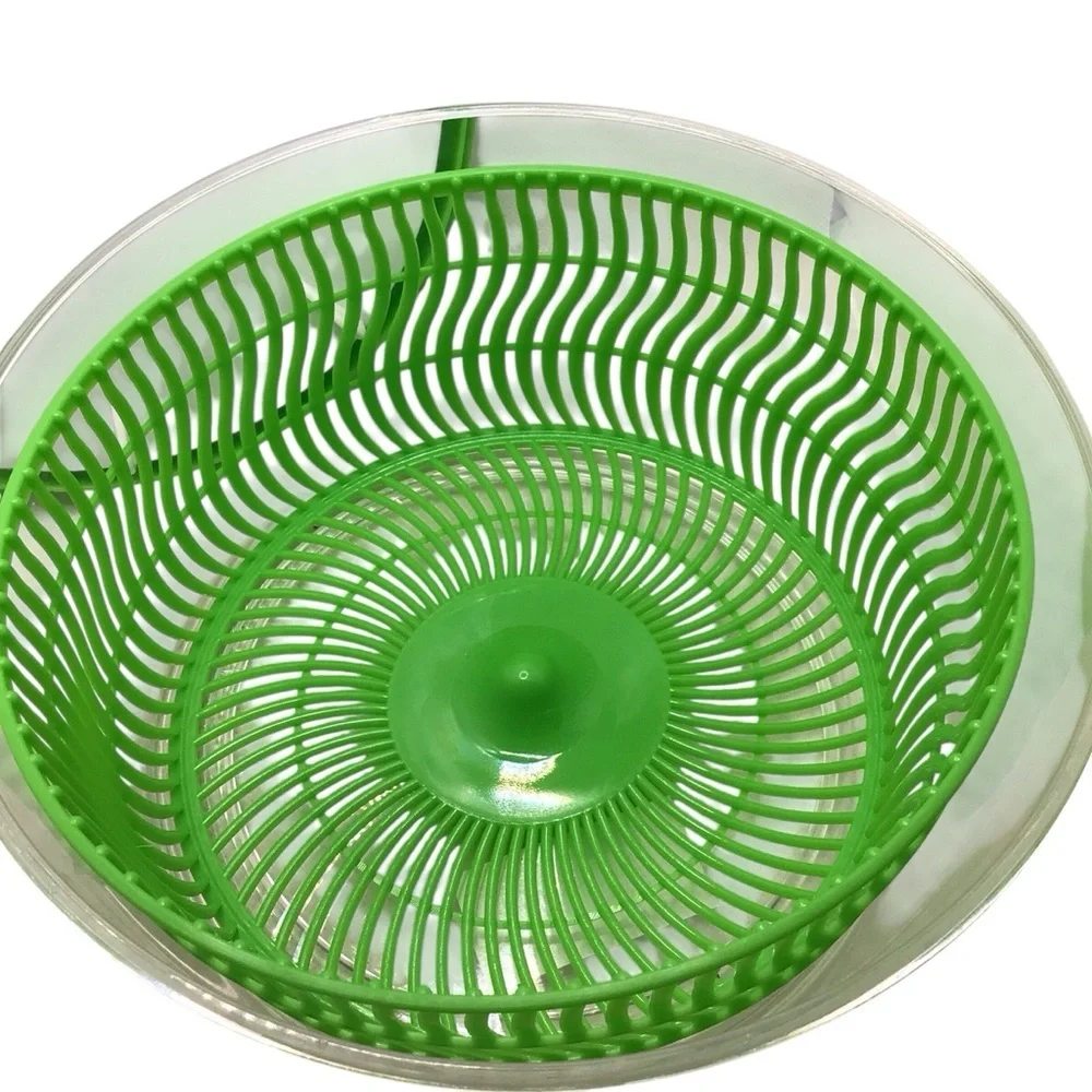 Prep Solutions Salad Spinner 4 Quart Green Pull Cord With Brake